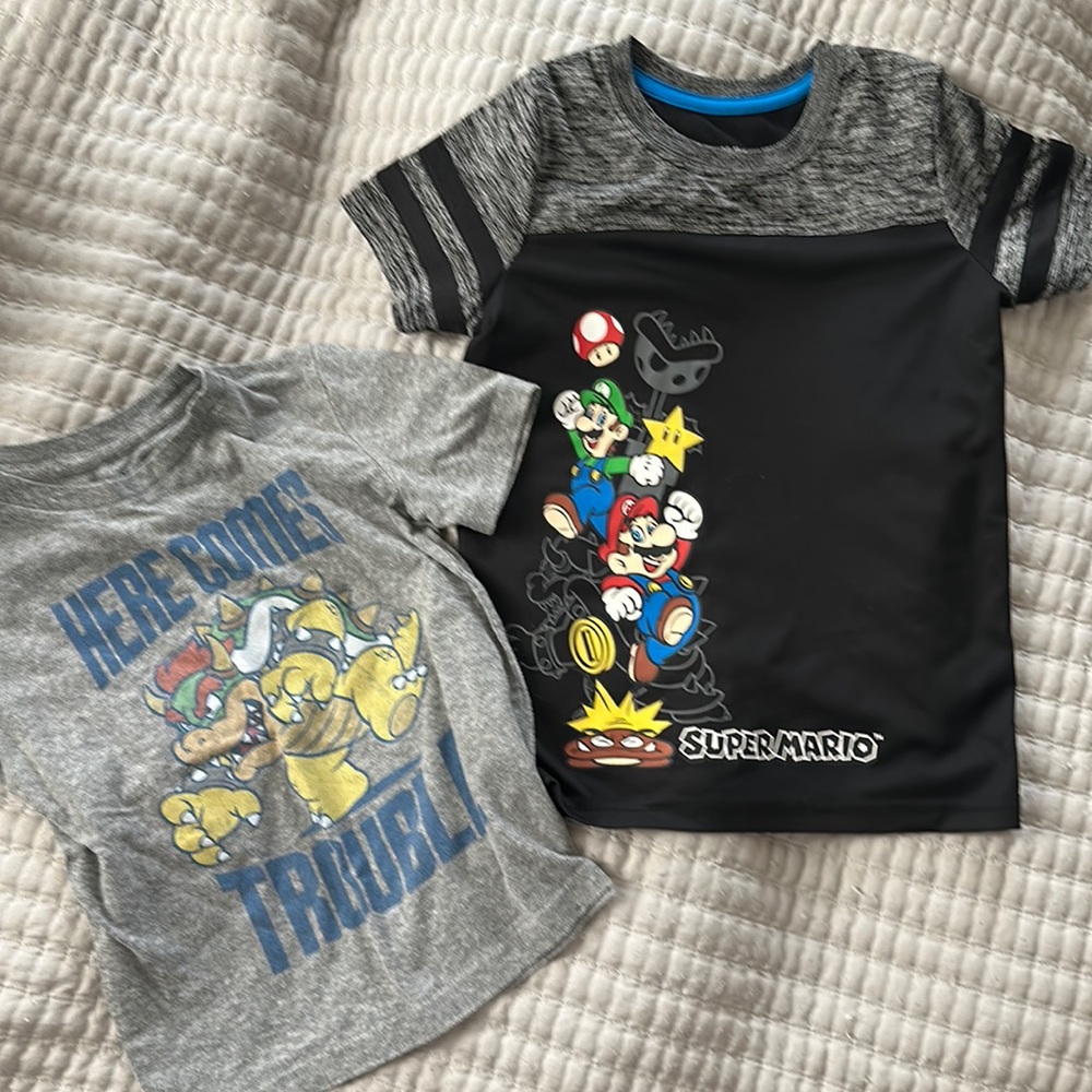 5T Super Mario Brothers t-shirts